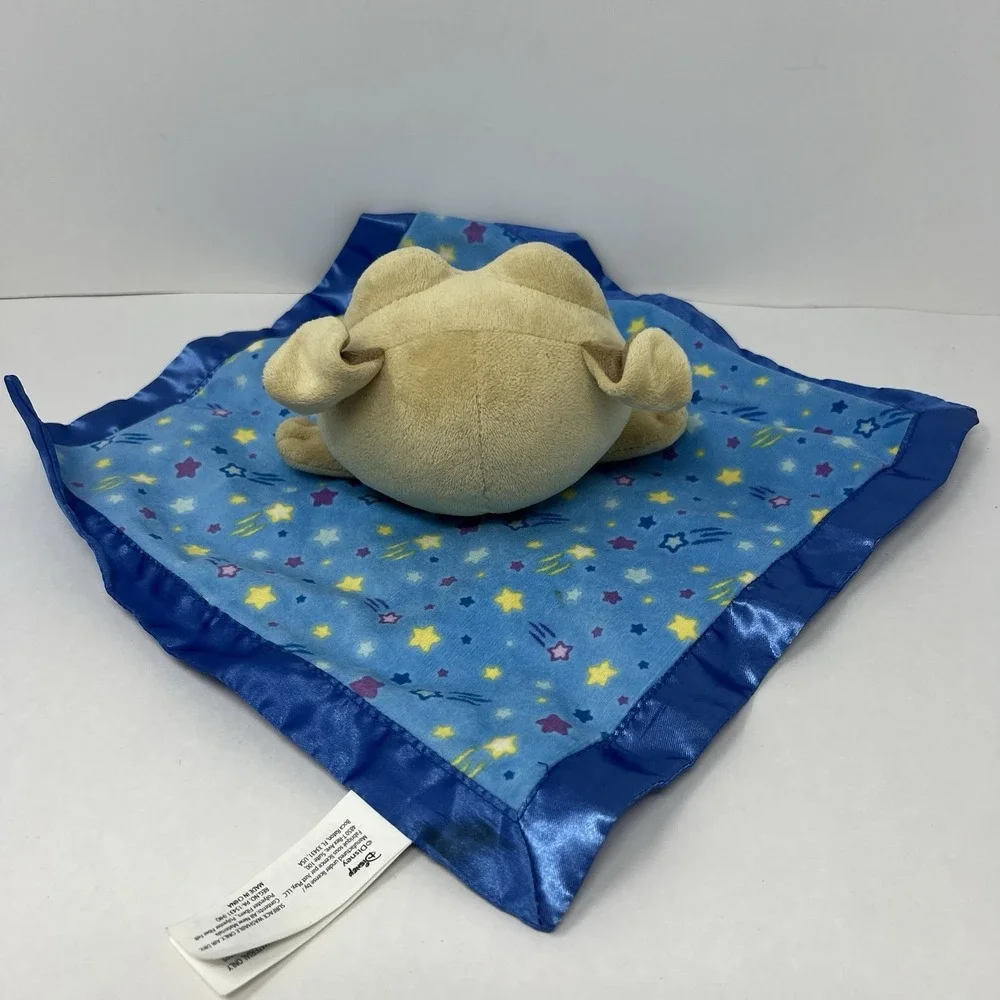 Disney Security Blanket 11in Blue Rolly Puppy Dog Pals Star Satin Lovey